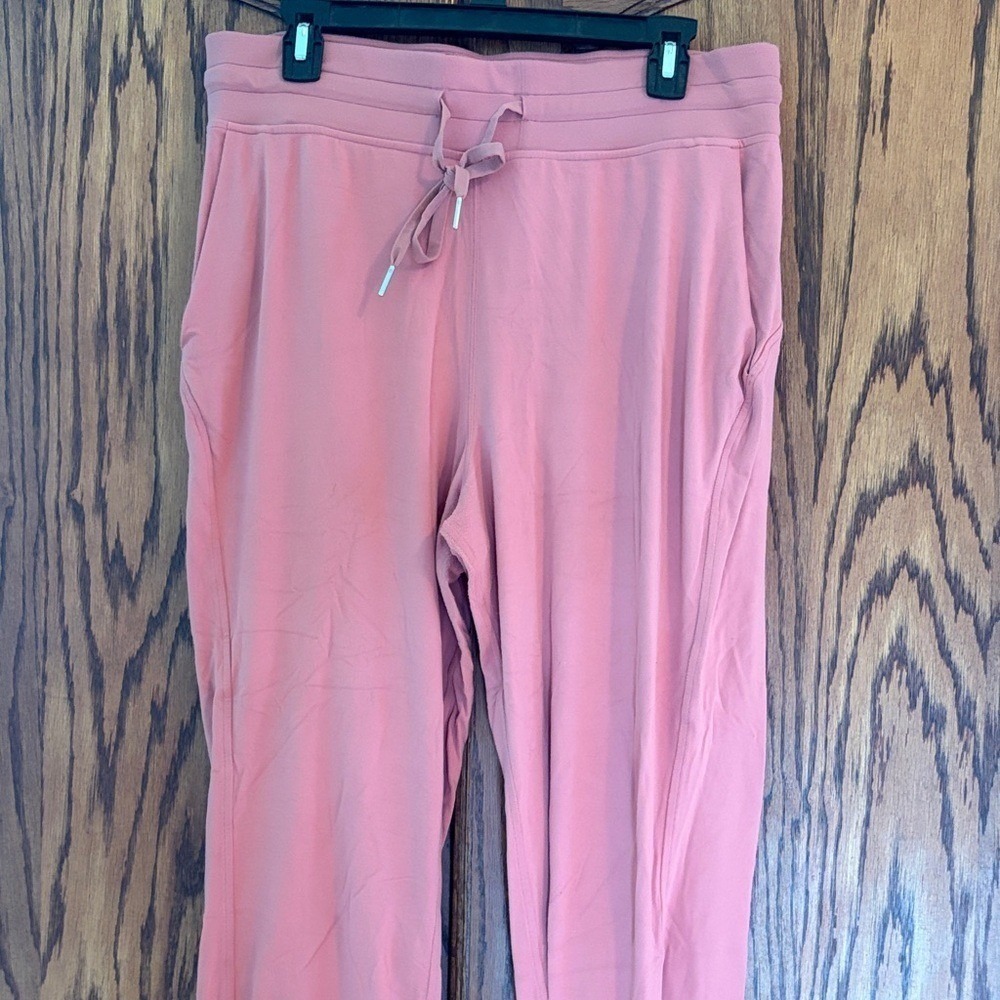 lululemon athletica Pink Drawstring Jumpsuit / Romper